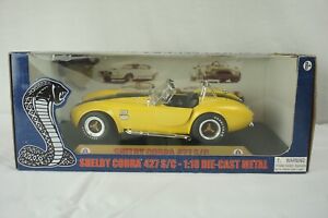 1965 Shelby Cobra 427 S/C Yellow 1:18 Scale, Shelby Collectibles NEW