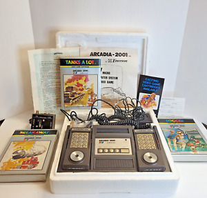 New ListingEmerson Arcadia 2001 Game Console w/ Controllers & 3 Games Vintage 1982 Tested