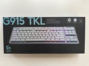Logitech G915 TKL Wireless Gaming Tactile Keyboard, (Brown switches) - White
