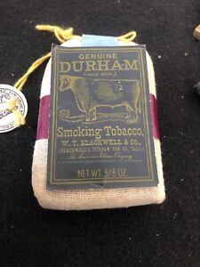 Vintage Bull Durham Smoking Tobacco Pouch & Rolling Papers Vintage Collectible