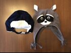 Infant Baby Boy Girl Winter Hats Bundle Of Two Raccoon Size 6-18 Month