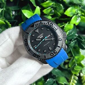 Blackout/Blue Seiko 5KX SRPD79 Modified with Sapphire crystal and Ceramic Bezel