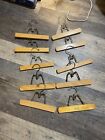 Lot Of 10 Unbranded Vintage Clothes Hangers - Wood Clamp for Pants & Skirts
