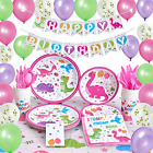 WERNNSAI Dinosaur Party Supplies - Birthday Party Decorations for Girls Birthday