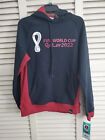 Fifa World Cup Qatar 2022 Sweater Hoodie Fleece Adult Size Medium New With Tags