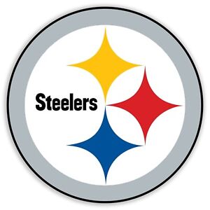 Pittsburgh Steelers Sticker Football Color Silver Sports Decal Logo Car Truck