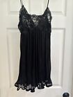 FOEMINA VINTAGE BLACK LACE BABYDOLL SEXY LINGERIE SIZE SMALL MADE IN ITALY