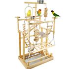New ListingBird Playground Parrot Playstand Natural Wood Bird Perches Stand, Bird Play G...