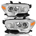For 2016-2022 Toyota Tacoma w/o LED DRL Chrome Headlights Assembly Lamps Pair (For: 2021 Tacoma)