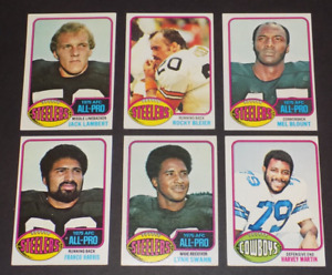 New Listing1976 Topps Football Rookie HOFer Lot of (6) Lambert RC, Swann Steelers Cowboys