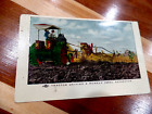 EARLY RUMELY OIL PULL TRACTORS & SEPERATOR ADVERTISIG POSTCARD LAPOTE INDIANA IN