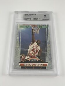 1992-93 Michael Jordan Topps Stadium Club Beam Team #1 Insert Card BGS 9 Mint