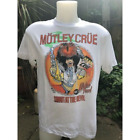 Motley Crue Shout at the Devil Album Men's T-shirt, White Vintage Unisex