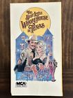 The Best Little Whorehouse In Texas (VHS, 1986) Burt Reynolds, Dolly Parton USED