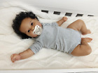 Angelbaby Lifelike African American Reborn Baby Doll Boy Black, 20 inch Real Lif