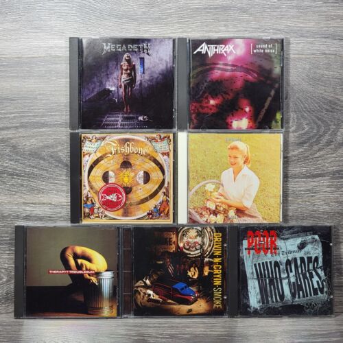 New ListingHeavy Metal Rock CD Lot of 7 Megadeth Anthrax Fishbone Helmet Therapy? The Poor