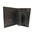 1 Black Standard 14mm 6 Disc CD DVD Storage Box Case with 2 Trays