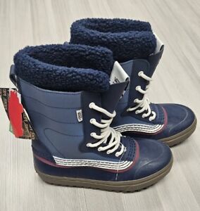Vans Standard Snow MTE Mens Size 7.5 Winter Waterproof Boots Blue / Gum NEW