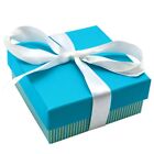 Wholesale Lot 24 Aqua Striped Square Bracelet Watch Jewelry Packaging Gift Box