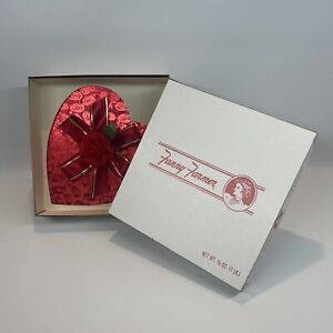 New ListingVtg Fanny Farmer Red Brocade Heart Valentine Candy Box 1 Lb Rose Original Box