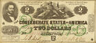 1862 $2 CSA T42 *Reproduction* Civil War Currency Judah P. Benjamin Pictured