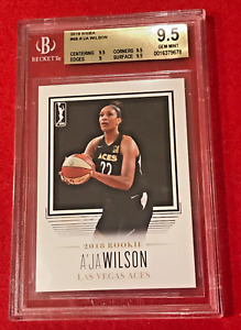 A'JA WILSON Rookie 2018 Rittenhouse WNBA #48 BGS 9.5 ^