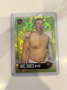 Mac Jones 1/1 rookie card green cracked ice Patriots QB Rare