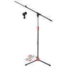 GRIFFIN Microphone Stand - Telescopic Mic Boom Mount Stage Studio Holder Clip