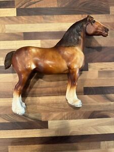 Vintage Breyer Model Horse Traditional CLYDESDALE MARE #83 Chestnut 1969 USA VTG