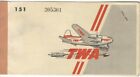 TWA Constellation 1946 New York to Los Angeles Vintage Passenger Ticket Coupon