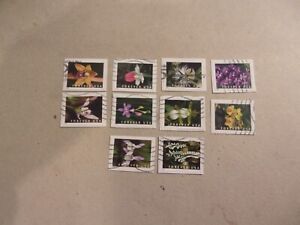 USA Used, 2020 Issue, Wild Orchids Forever (Set of 10)