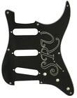 3 Ply Guitar Pickguard For US Fender 57' 8 screw SRV Logo Strat,Black