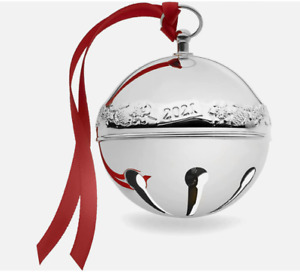 Wallace 51St Edition 2021 Silver Plated Sleigh Bell Ornament Silver Christmas