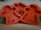 Gingerbread Silicone Molds House And Mr&Mrs Gingerbread. New/Never Used.