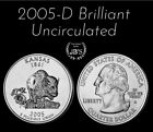 2005 D Kansas Statehood Quarter Brilliant Uncirculated from OBW Roll *JB's*