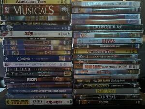 Lot Of 40 Sealed New DVDs Cloverfield Disney Rocky Dexter Bourne Cinderella G2