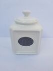 NEW THL Farmhouse Tea Canister Jar Lace Lattice Top Classic French Chic Home