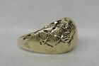 14K SOLID GOLD WOVEN DIAMOND CUT 11MM LASERED 3.1 GRAMS DOME RING SIZE 7 NR