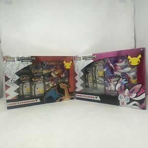Pokemon TCG: Celebrations Collection Box [Dark Sylveon V And Lance's Charizard V