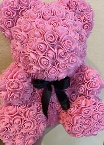New ListingRose FLOWER TEDDY BEAR GIFT 15 INCHES Mother’s Day  Valentine’s Day Anniversary