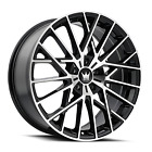 18x8 Mazzi 378 Jinx Black/Machined Wheel 5x112 (40mm) (For: 2018 Audi)