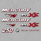 Mercury 250 HP Pro XS 2006-2012 outboard engine decals sticker set
