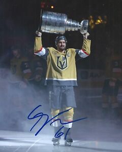 Mark Stone Signed 8x10 Photo Stanley Cup Vegas Golden Knights Autographed COA B