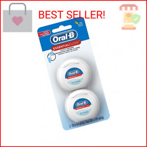 Oral-B EssentialFloss Cavity Defense Dental Floss, 50 M, count 2 (Pack of 1)