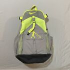 Nike Swingman Softball Baseball Backpack Gray Neon Green Equipment Bag
