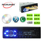 1 DIN Car Radio Bluetooth DVD/CD Player In-Dash 12V USB/FM/Aux Stereo Head Unit