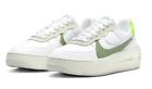 Nike Air Force 1 AF1 Platform (Womens Size 6) Shoes FJ4739 100 White Oil Green