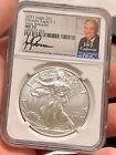 2021 $1 Silver Eagle Type I NGC MS70 Early Releases Jon Cameron Signature Label