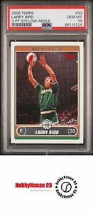 2006 Topps Larry Bird Low Angle SP #33 PSA GEM-MT 10 Celtics JA