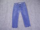 Levis 501 Jeans Mens 38x29 Blue Denim Distressed Button Fly Pants Made in USA